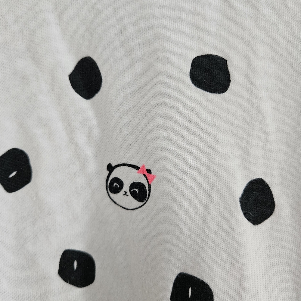 Jumping Beans all day play dress, Size 6x, Black and white panda design - Picture 4 of 4